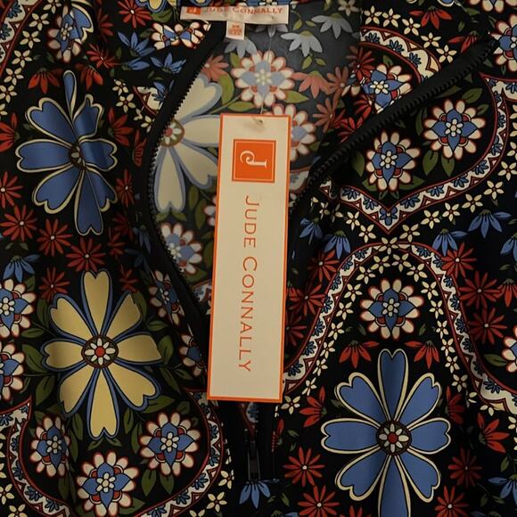 Jude Connally Anna Jude Cloth Stretch Knit Wrinkle-Free Felicity Floral Dress XS - Picture 4 of 4